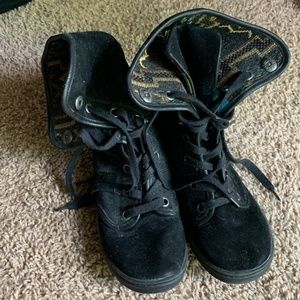 Women's lace sneaker booties